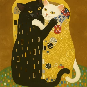 Art Print Kitty Klimt
