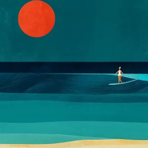 Art Print Surf Girl