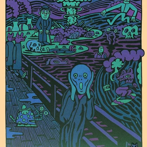Poster Killer Acid - Edvard Munch Scream