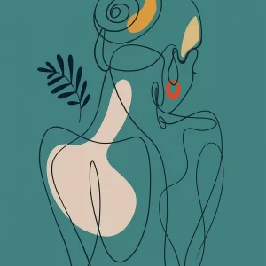 Poster Line Art Pose